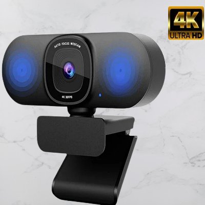 Caméra WebCamera™ 4K avec autofocus et micros intégrés – Qualité Ultra HD – Streaming Univers
