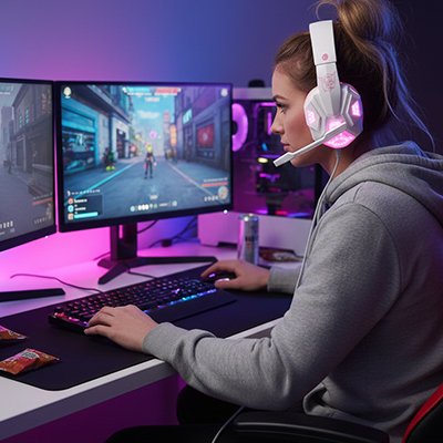 Casque audio filaire avec micro pour PC