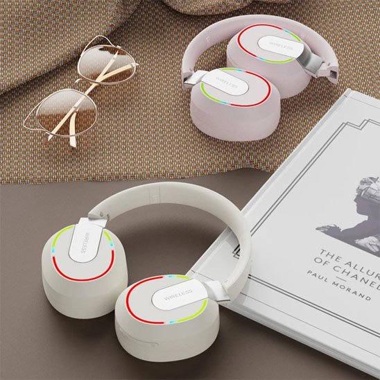 Casque Bluetooth pliable avec accessoires