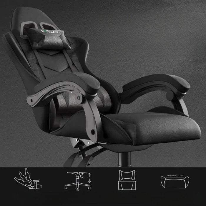 Chaise de bureau - OfficeGamingChair™ - Noir - Streaming Univers