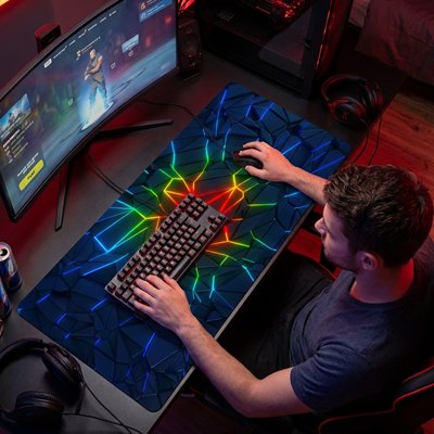 Grand tapis de souris gaming couleurs 