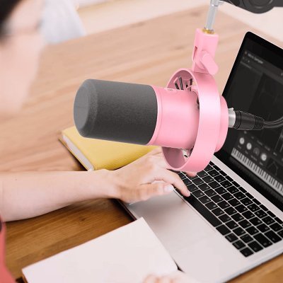 Microphone usb - DynamicMicrophone™ - Rose - Streaming Univers