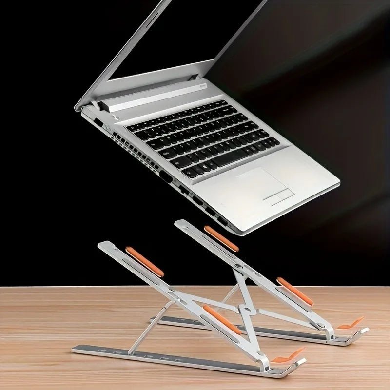Support ordinateur portable Antidérapant en Aluminium Ventilé avec coussins de protection