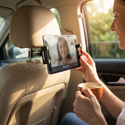 Support tablette voiture réglable et rotatif