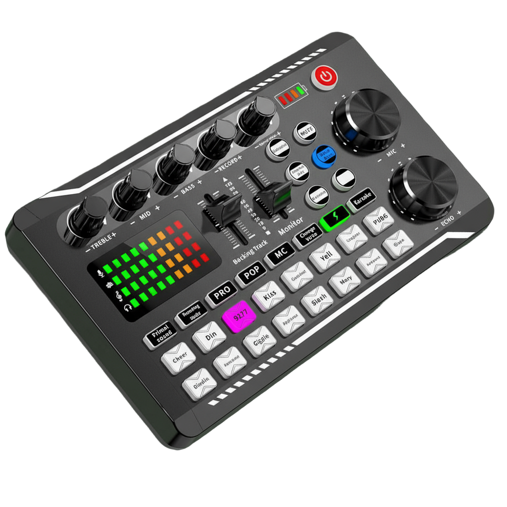 Table à mixer multifonction avec boutons lumineux